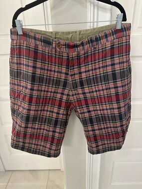 Polo Ralph Lauren Shorts Men’s 34 Plaid Indian Madras Reversible Chino 90s Y2K